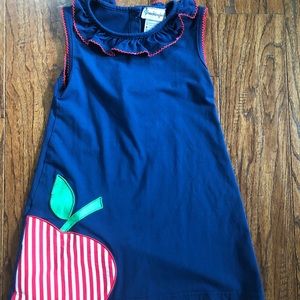 Back to School Apple Dress 3T Smockingbird